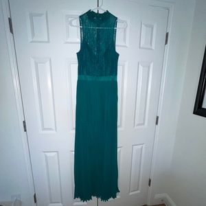 Long green dress